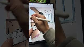 iPad手绘卫生间效果图，就是这么简单！ 卫生间装修 设计师日常 设计手绘 装修手绘图 设计