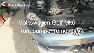 VW Golf Mk6 front bumper removal