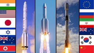 Rocket Launch Countdown Compilation (Different Languages)