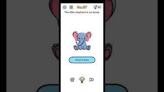 Brain out level 67 the little elephant is so lonely walkthrough and solution