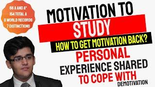 How To Be Motivated Again | For Exams or Anything | Speaking From Personal Experience | Hunain Zia