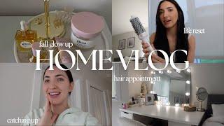 HOME VLOG fall glow up, hair appointment, cooking, + a few productive days in my life