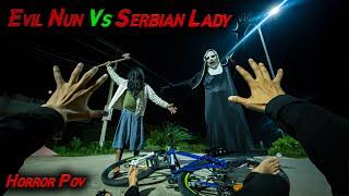 Serbian Dancing Lady vs Evil Nun | Horror pov | Flyingmeenaboi