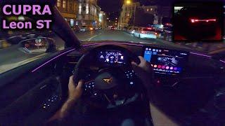 2024 CUPRA Leon Sportstourer | facelift | night POV driving