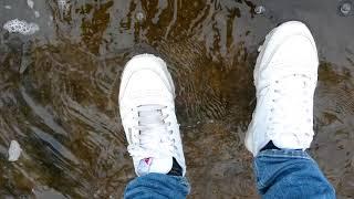 getting wet in the River - Reebok Classic white