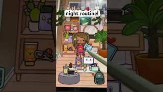 night routine!#tocagohar2 #tocafreehouse #freerp#tocafreehacks #tocaboca #aesthetictoca #aesthetic