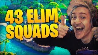 43 Elim Squads! Ft TimTheTatman & Dr Lupo