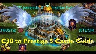 Clash of Kings - C30 to Prestige 5 Castle Requirement Guide