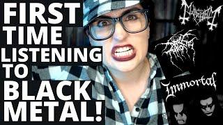 FIRST Time Listening to BLACK METAL!  l  Reacting to Immortal, Mayhem, Darkthrone!