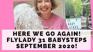 NEW Flylady 31 Babysteps for Beginners! Here we go again! September 2020 on Instagram