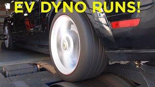 Tesla-Swapped Mustang vs Model S on Dyno!