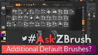 #AskZBrush: “Where can I find the other default brushes like the IMM Dragon Bones Brush?”