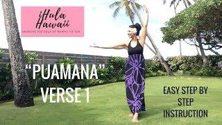 MAUIʻS  “PUAMANA”   -LEARN THE HULA - VERSE 1