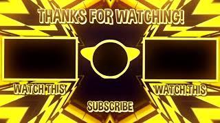 [FREE] OUTRO TEMPLATE (NO TEXT) #12 | FREE TO USE