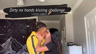 Dirty No Hands Kissing Challenge  lesbian edition