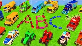 Learn the Alphabet with Toy Vehicles