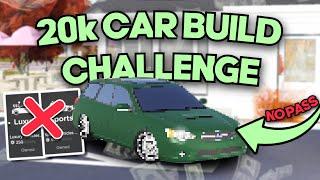 Making The BEST $20K CAR BUILD in Roblox Greenville