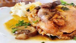 Amazing Smothered Chicken and Onions | And Mushrooms