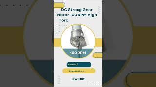 Roboway DC Strong Gear Motor 100 RPM High Torque 555 Motor