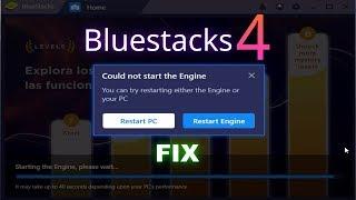 Could not start the engine BLUESTACKS 4 | Fix Windows 10