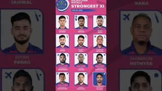 Rajasthan Royals Squad XI For Ipl 2025 #cricket #sanjusamson #yashasvijaiswal