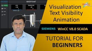 WinCC V8.0: How to Configure Text Visibility or Hide with Animation | Visualization | Tutorial