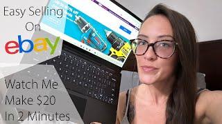 Watch Me Make $20 in 2 Minutes - Easy Ebay Selling - Almost Passive Income