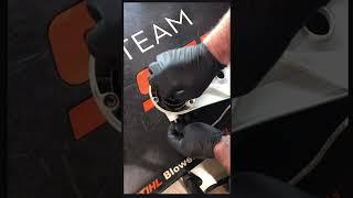 How to restring a recoil assembly on a Stihl concrete cut off saw. Recoil cord replacement in 60 sec
