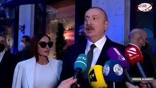 President Ilham Aliyev was interviewed by Azerbaijani TV channels in Munich