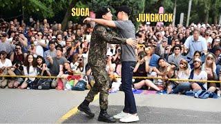 Jungkook’s Emotional Hug for SUGA After Military Discharge – BTS Reunion Begins!