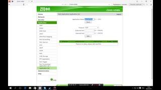 Как открыть порты на роутере ZTE (ZXHN H298N)