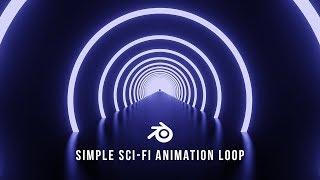 Blender - Simple Sci-Fi Animation Loop in Eevee | Blender 2.8