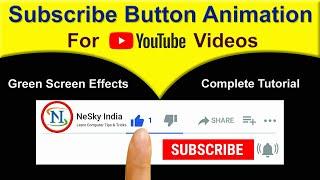 How To Make Subscribe and Bell icon intro Animation For YouTube Videos | Animated Subscribe Button 