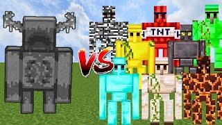 NETHERITE WARDEN vs ALL GOLEMS | Minecraft Mob Battle