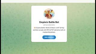 Empire's Battle Bot - отзывы о telegram боте | сколько можно вывести? Вся правда о новом проекте.