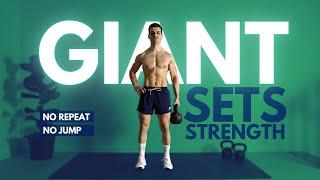 FULL CONTROL KETTLEBELL STRENGTH WORKOUT | 30 MIN GIANT SETS