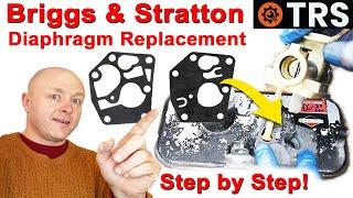 Briggs and Stratton Carburetor Diaphragm Replacement- Lawn Mower Engine Diaphragm