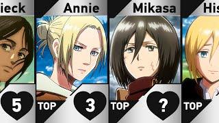 Best Girls from Attack on Titan