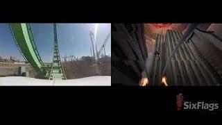 New Revolution - Virtual Reality Coaster on Shock Wave at Six Flags over Texas