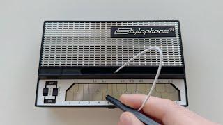 Playing RUSH E on Stylophone