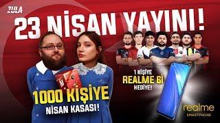 ZULATUBER EKİBİYLE 23 NİSAN ÖZEL YAYINI! REALME 6i 1000 KİŞİYE NİSAN KASASI!