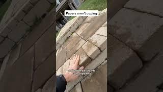 use fullnose or ledgestone instead #pavers #paverpatio #hardscape