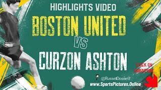 Boston United vs Curzon Ashton Highlights Video