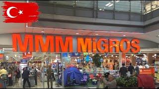 First time Grocery Store Tour in ISTANBUL (MM Migros)