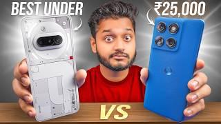 Moto Edge 60 Fusion vs Nothing Phone 3A - Best Under ₹25,000?