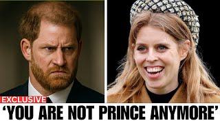 Harry FURIOUS After Princess Beatrice REFUSED Addressing As ‘Prince’ In London Tech Week 2025 Chat