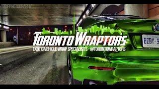 Toronto Wraptors Pink Range Rover, Purple Chrome BMW X5