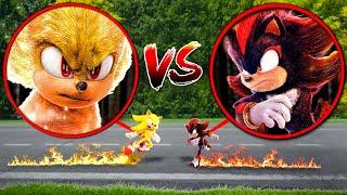 SUPER SONIC FIGHTS SHADOW IN REAL LIFE!!