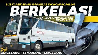 EKONOMI AC TERBAIK! Naik Bus Klasik Tahun 1999: PO Mustika Magelang - Semarang Mercedes-Benz OH 1518