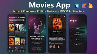 Movies App Android Studio Project Jetpack Compose & Firebase